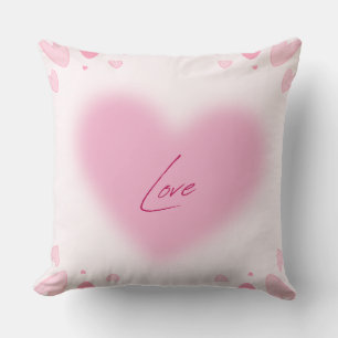 Coussin Conception de coeurs roses romantiques   Amour mod