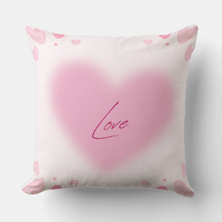 Coussin Conception de coeurs roses romantiques | Amour mod