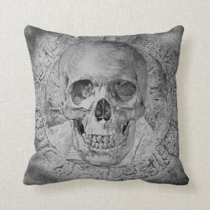 Coussin Conception de crâne sur le carreau