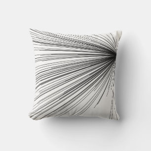 Coussin Conception de démarrage Abstraite   Noir et blanc