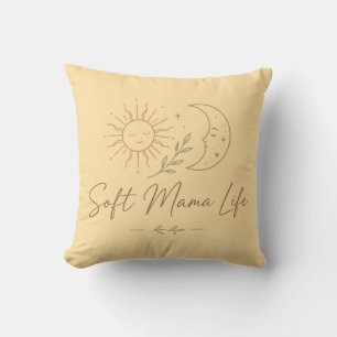 Coussin Conception de dessin en ligne "Soft Mama Life" de