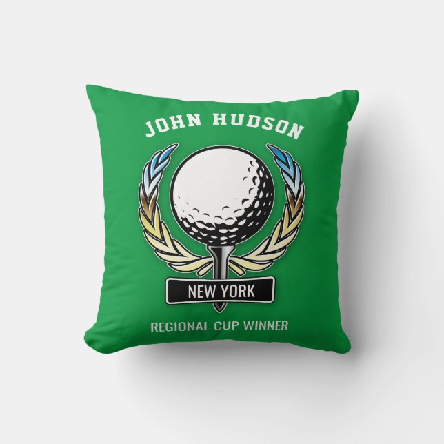 Coussin Conception de golf minimaliste élégant (Recto)