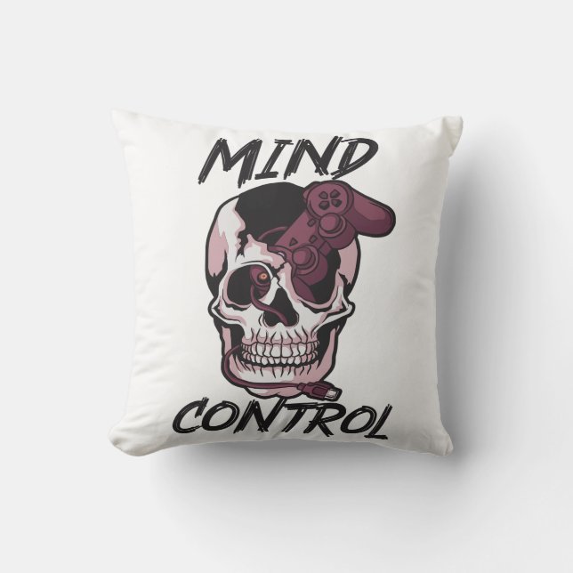 Coussin Conception de jeux de contrôle mental (Recto)