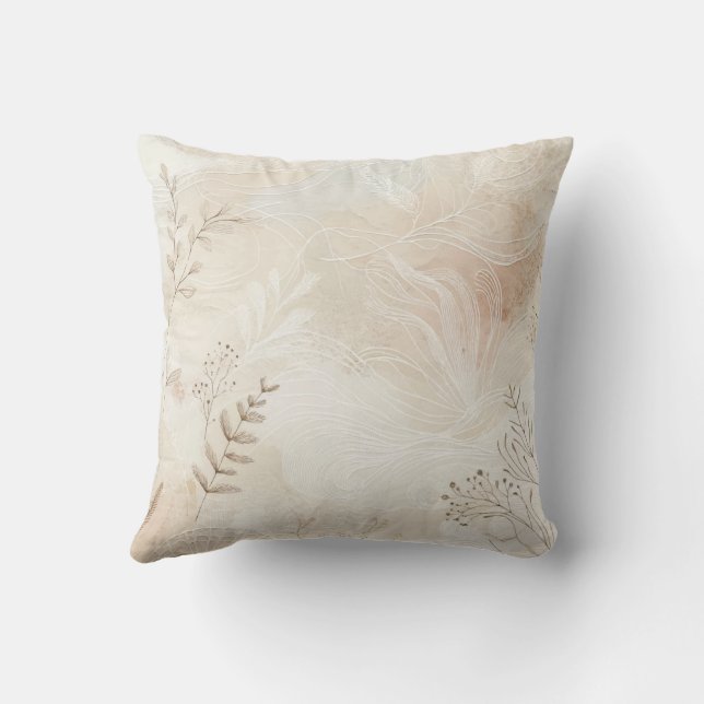Coussin Conception de la décoration murale de chaîne flora (Verso)