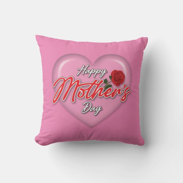 Coussin Conception de la fête des mères élégante (Recto)