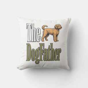 Coussin Conception de l'amour de chien de gravure vintage 