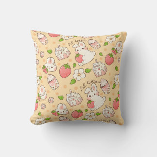 Coussin conception de lapin mignon