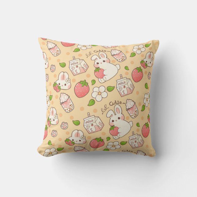 Coussin conception de lapin mignon (Recto)