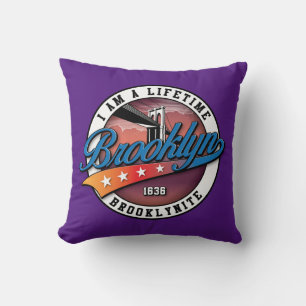 Coussin Conception de logo Brooklyn simple et minimaliste 