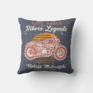 Coussin Conception de motocyclette Vintage rétro