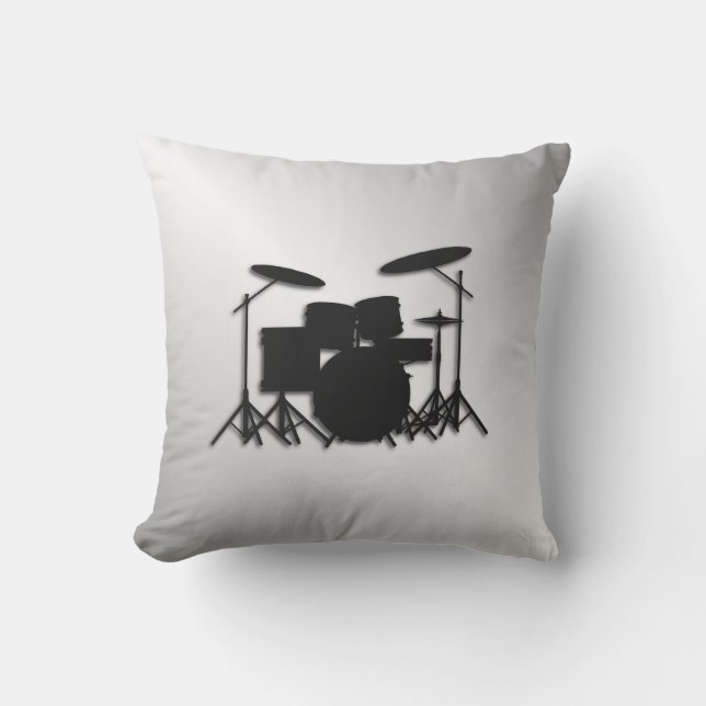 Coussin Conception de musique de batterie (Recto)