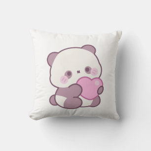 Coussin Conception de Panda Heureux   Vibrations Mignonnes