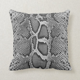 Coussin Conception de peau de serpent, motif d'impression