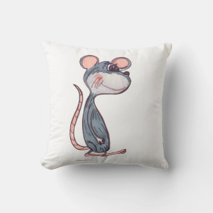 Coussin Conception de personnage de souris de dessin animé