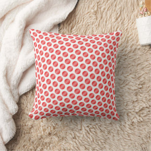 Coussin Conception de pois rouge