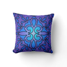 Conception de style de verre teinté bleu violet