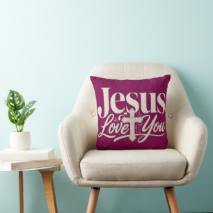 Coussin Conception de sublimation chrétienne