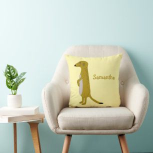 Coussin Conception de suricate personnalisée