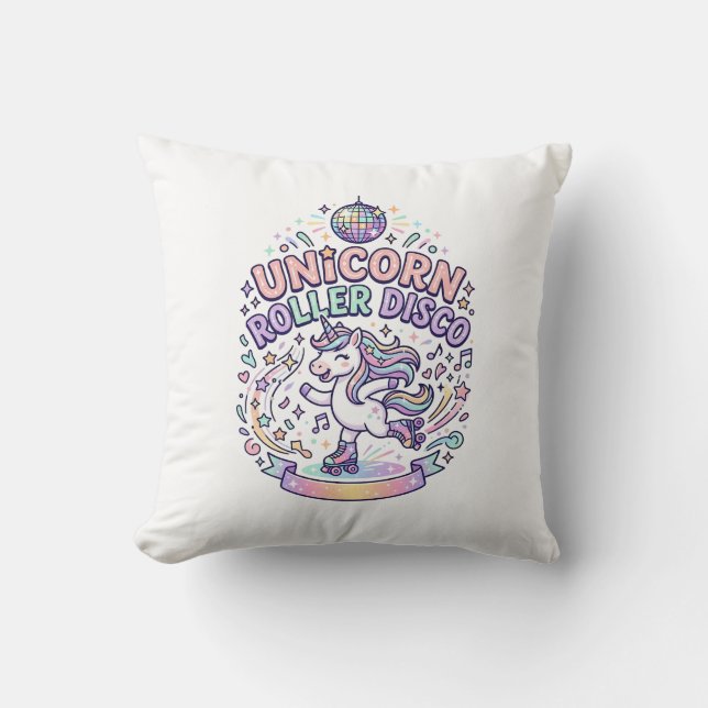Coussin Conception de T-Shirt Graphique de Roller Disco Li (Recto)
