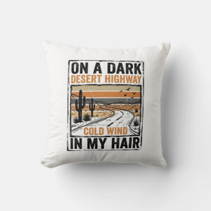 Coussin Conception de T-Shirt Graphique Vintage Desert Hig