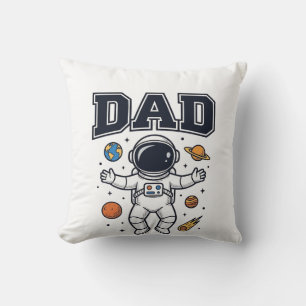 Coussin Conception de T-shirt Vector Space Astronaute Papa
