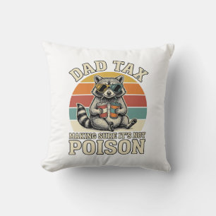 Coussin Conception de T-Shirt vintage de Raton Laveur de T