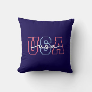 Coussin Conception de texte États-Unis 4 juillet-62118