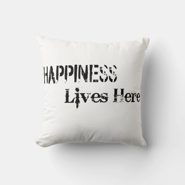 Coussin Conception de texte Love & Positivity (Recto)