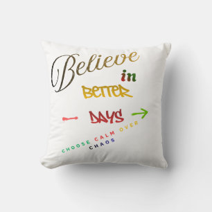 Coussin Conception de texte moderne minimaliste motivante