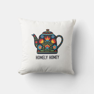 Coussin Conception de théière maison
