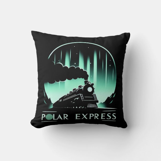 Coussin Conception de train Stylish Polar Express (Recto)