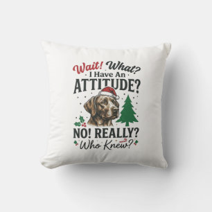 Coussin Conception de vecteur de Noël d'attitude de chien