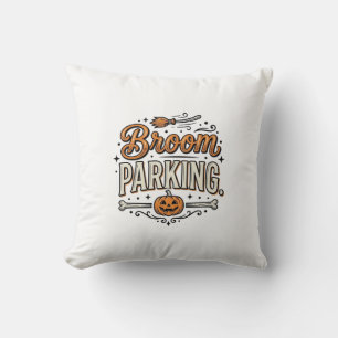 Coussin Conception de vecteur de sorcière vintage Hallowee
