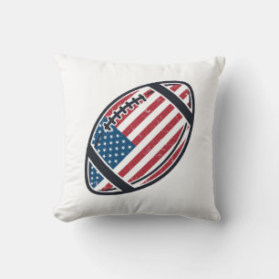Coussin Conception de vecteur vintage de football américai