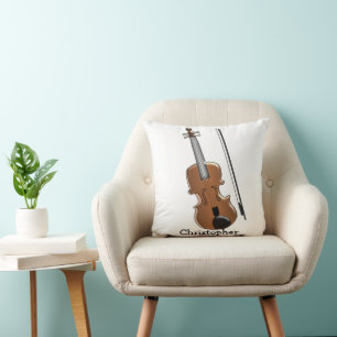 Coussin Conception de violon personnalisée