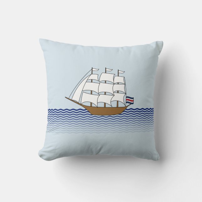 Coussin Conception des navires (Recto)