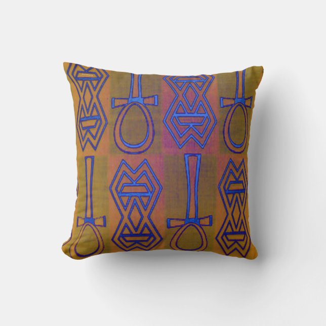 Coussin Conception des symboles africains (Recto)