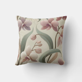 Coussin Conception d'impression orchidée exceptionnelle