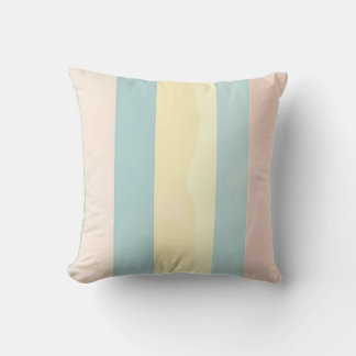 Coussin Conception d'oreiller rayé pastel