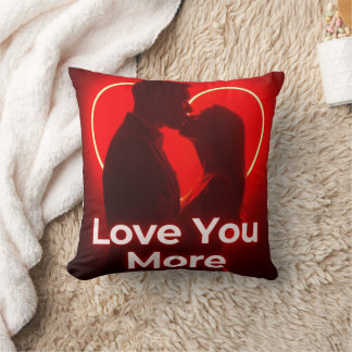 Coussin Conception d'oreiller valantine je t'aime plus
