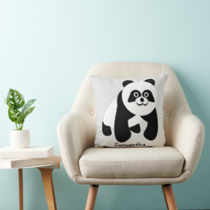 Coussin Conception d'ours Panda Personnalisée