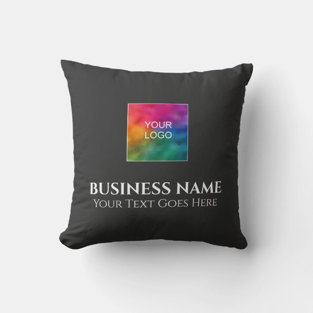 Coussin Conception du logo de l'entreprise sur deux faces (Recto)
