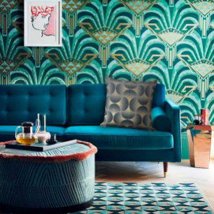 Coussin Conception d'un ventilateur alterné moderne bleu e