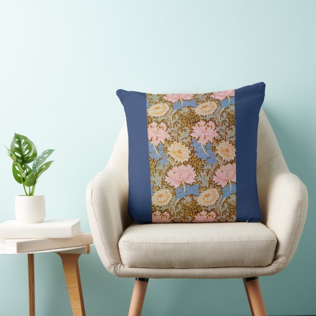 Coussin Conception florale audacieuse de William Morris (Chaise)
