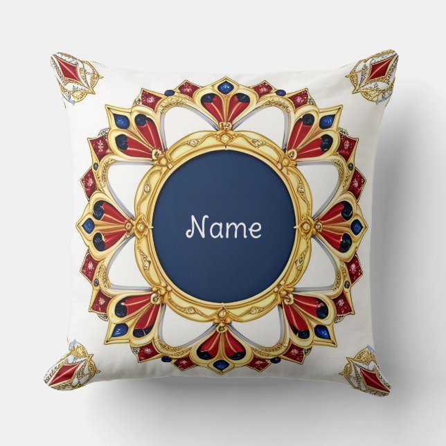 Coussin Conception Géométrique Abstraite (Recto)