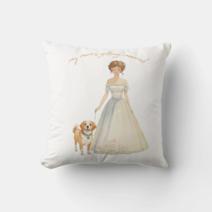 Coussin Conception « Ma mère se marie » Chien de mariage