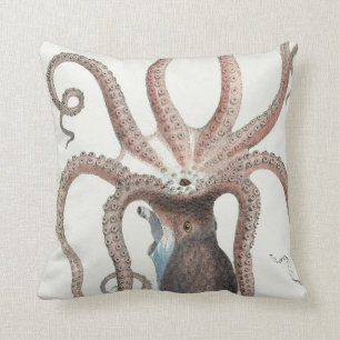 Coussin Conception nautique de poulpe/calmar/carreau de
