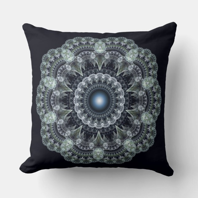Coussin Conception orientale fractale (Recto)