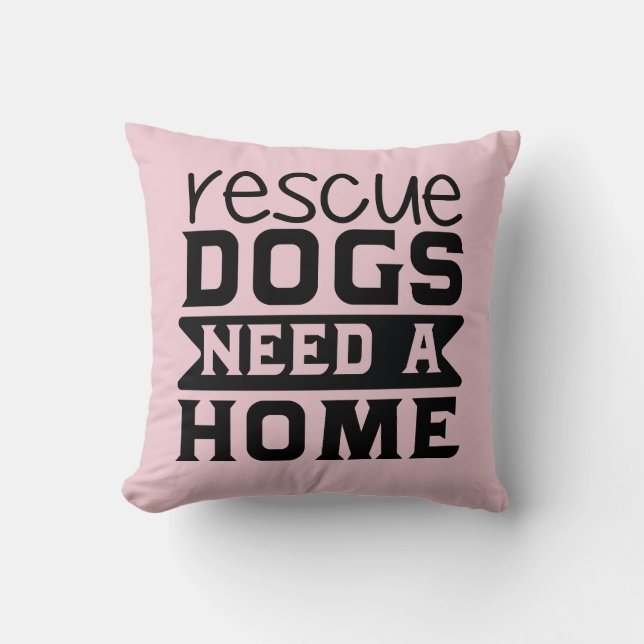 Coussin Conception personnalisée de devis de chien drôle (Recto)