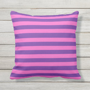 Coussin Conception vintage de rayure lumineuse